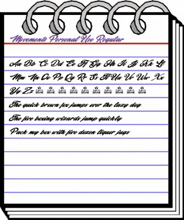 Movements Personal Use Regular animated font preview Movements Personal Use Regular animated font preview