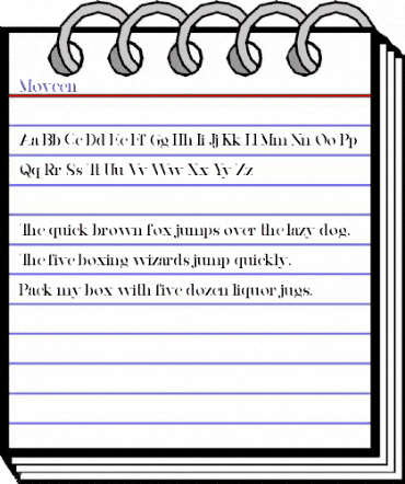 Moycen Regular animated font preview Moycen Regular animated font preview