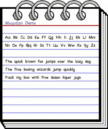 Moyudan Demo Regular animated font preview