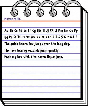 Mozzarella Regular animated font preview Mozzarella Regular animated font preview