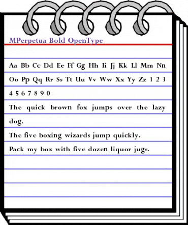 Perpetua Bold animated font preview Perpetua Bold animated font preview