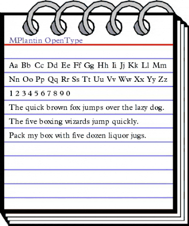 Plantin Regular animated font preview Plantin Regular animated font preview