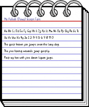 Mr. Kebab Demo Regular animated font preview Mr. Kebab Demo Regular animated font preview