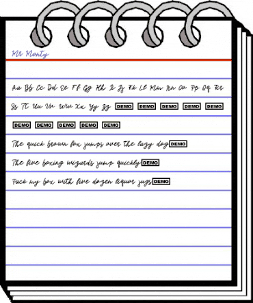 Mr. Monty Regular animated font preview Mr. Monty Regular animated font preview