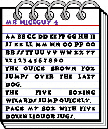 Mr. Niceguy 4 Bold animated font preview Mr. Niceguy 4 Bold animated font preview