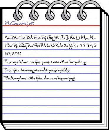 Mr Sandsfort Regular animated font preview Mr Sandsfort Regular animated font preview