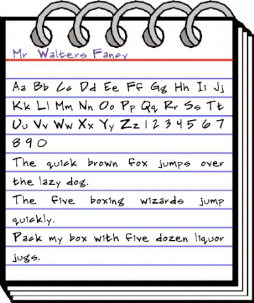 Mr. Walters Fancy animated font preview Mr. Walters Fancy animated font preview