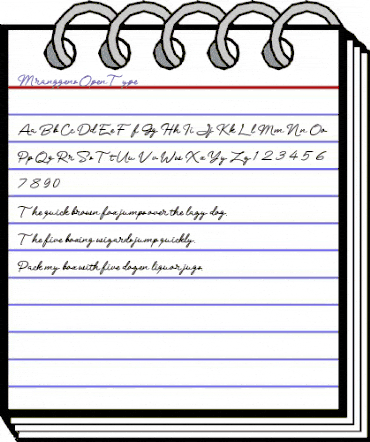 Mranggens Regular animated font preview Mranggens Regular animated font preview