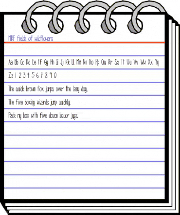 MRF Fields of Wildflowers Medium animated font preview MRF Fields of Wildflowers Medium animated font preview