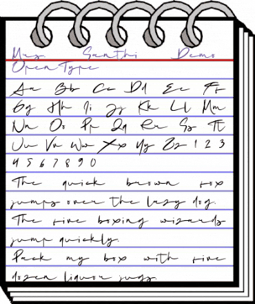 Mrs. Santhi Demo Version Regular animated font preview Mrs. Santhi Demo Version Regular animated font preview