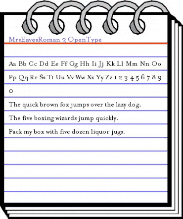 MrsEavesRoman Roman animated font preview MrsEavesRoman Roman animated font preview