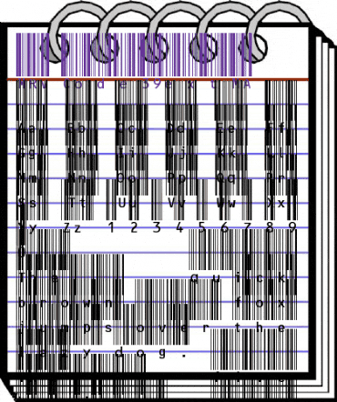 MRV Code39extMA Regular animated font preview MRV Code39extMA Regular animated font preview