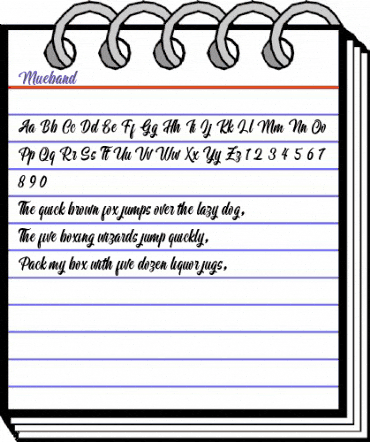 Mueband Regular animated font preview