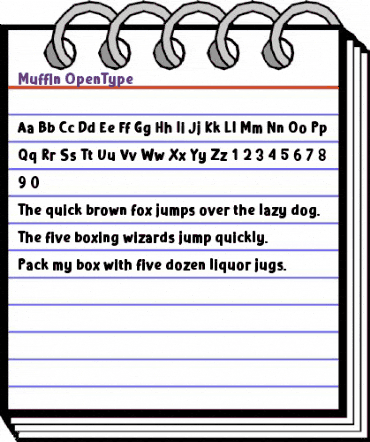 Muffin Regular animated font preview