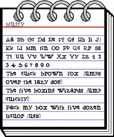 Muffy Regular animated font preview