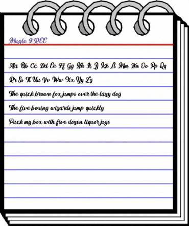 Mugle FREE Regular animated font preview