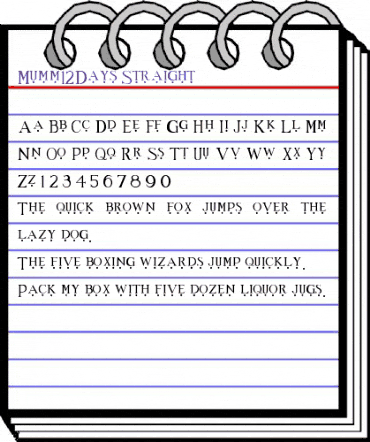 Mumm12Days Straight animated font preview Mumm12Days Straight animated font preview
