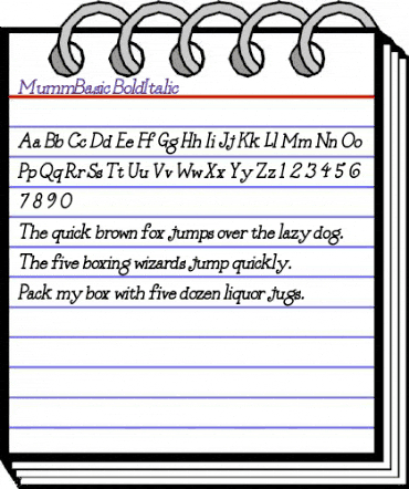 MummBasic BoldItalic animated font preview MummBasic BoldItalic animated font preview