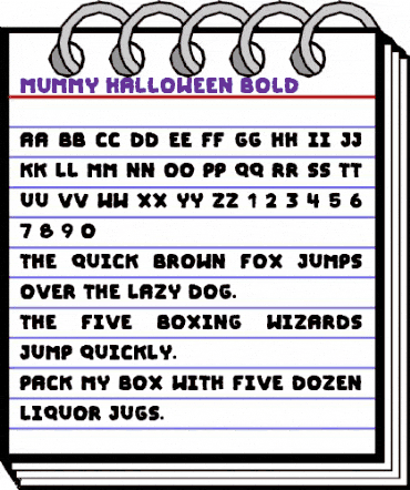 Mummy Halloween Bold animated font preview Mummy Halloween Bold animated font preview