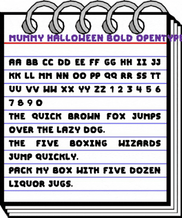 Mummy Halloween Bold animated font preview Mummy Halloween Bold animated font preview