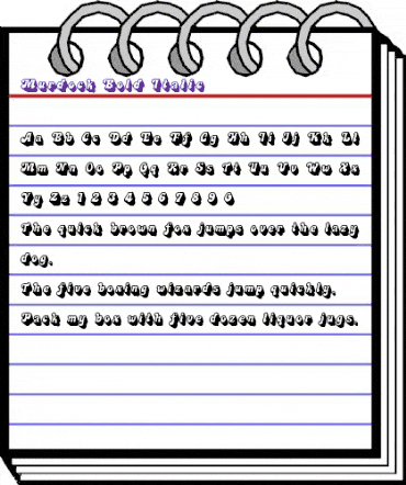 Murdock Bold Italic animated font preview Murdock Bold Italic animated font preview