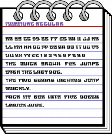 Murmure Regular animated font preview