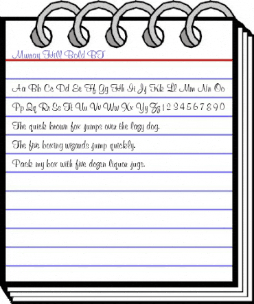 MurrayHill Bd BT Bold animated font preview MurrayHill Bd BT Bold animated font preview