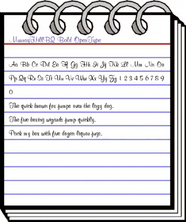 Murray Hill BQ Regular animated font preview Murray Hill BQ Regular animated font preview