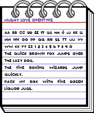 Mushy Love Regular animated font preview Mushy Love Regular animated font preview