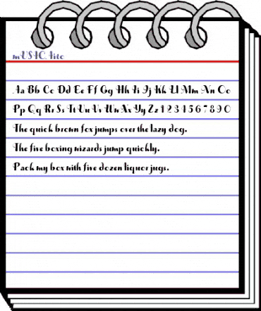 mUSICAitc Bold animated font preview mUSICAitc Bold animated font preview