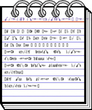 musical instruments, 1st chair Regular animated font preview