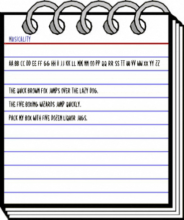 Musicality Regular animated font preview Musicality Regular animated font preview