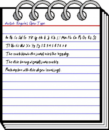 musuh Regular animated font preview musuh Regular animated font preview