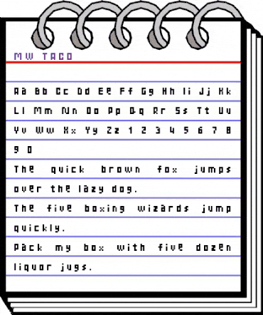 MW TACO 8point animated font preview MW TACO 8point animated font preview