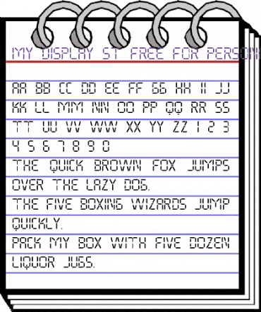 My Display St Regular animated font preview My Display St Regular animated font preview
