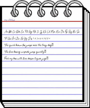 my status Regular animated font preview my status Regular animated font preview