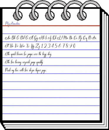 My Sunshine Regular animated font preview