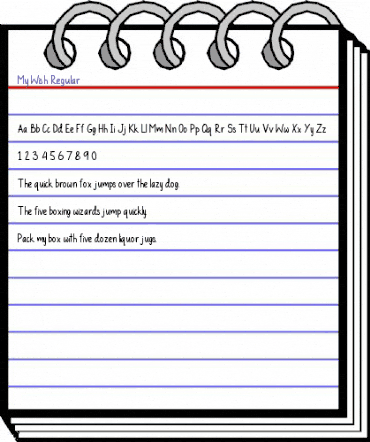 My Wish Regular animated font preview