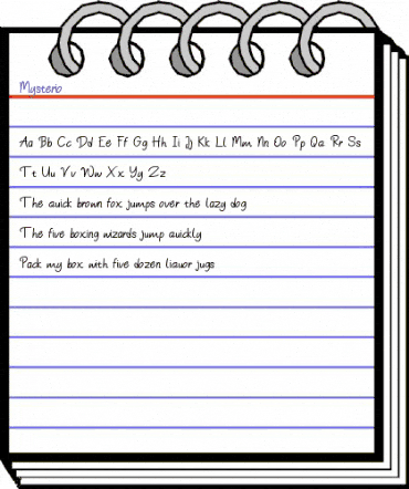 Mysterio Regular animated font preview Mysterio Regular animated font preview