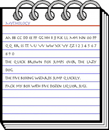 Mythology Regular animated font preview Mythology Regular animated font preview
