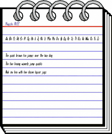 Nagista FREE Regular animated font preview