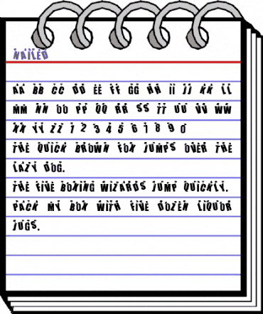 NAILED Regular animated font preview