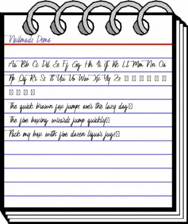 Nailmads Demo Regular animated font preview Nailmads Demo Regular animated font preview