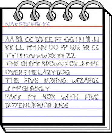 NakedChicks Medium animated font preview NakedChicks Medium animated font preview