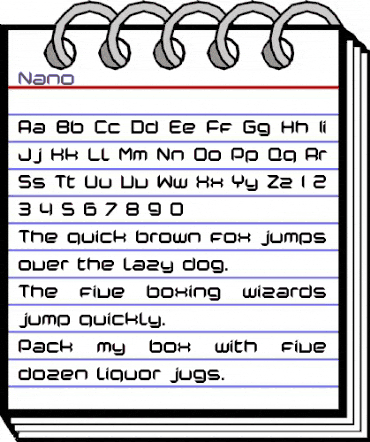 Nano Regular animated font preview