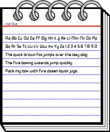 narita Regular animated font preview narita Regular animated font preview