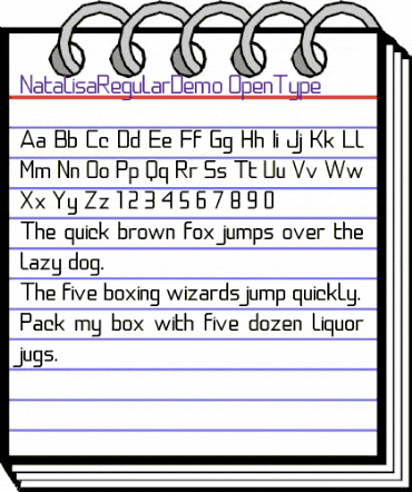 Natalisa Regular Demo Regular animated font preview Natalisa Regular Demo Regular animated font preview