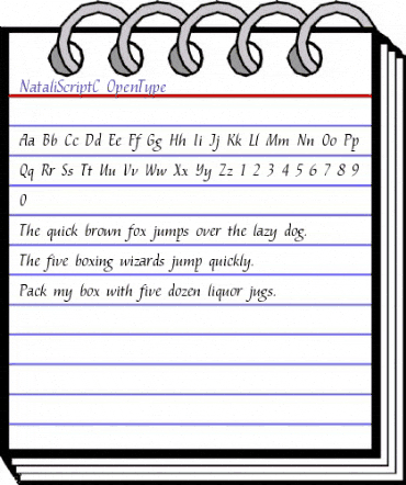 NataliScriptC Regular animated font preview NataliScriptC Regular animated font preview