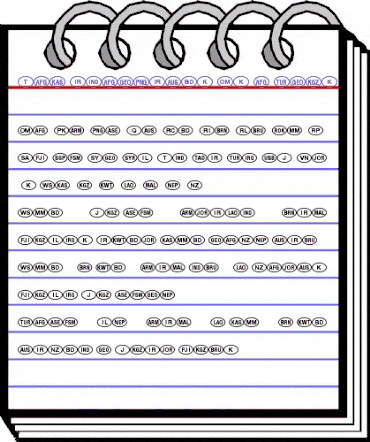 NationalCodes Light animated font preview