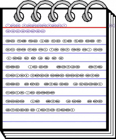 NationalCodes Asia Plus animated font preview